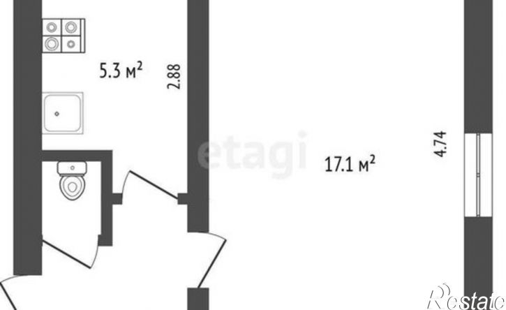 1-комн квартира Школьный переулок, 5А,  д. 5А