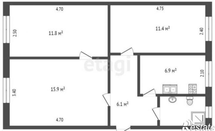 3-комн квартира Осановский проезд, 9А,  д. 9А