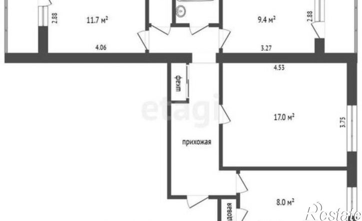 2-комн квартира Октябрьская улица, 27,  д. 27