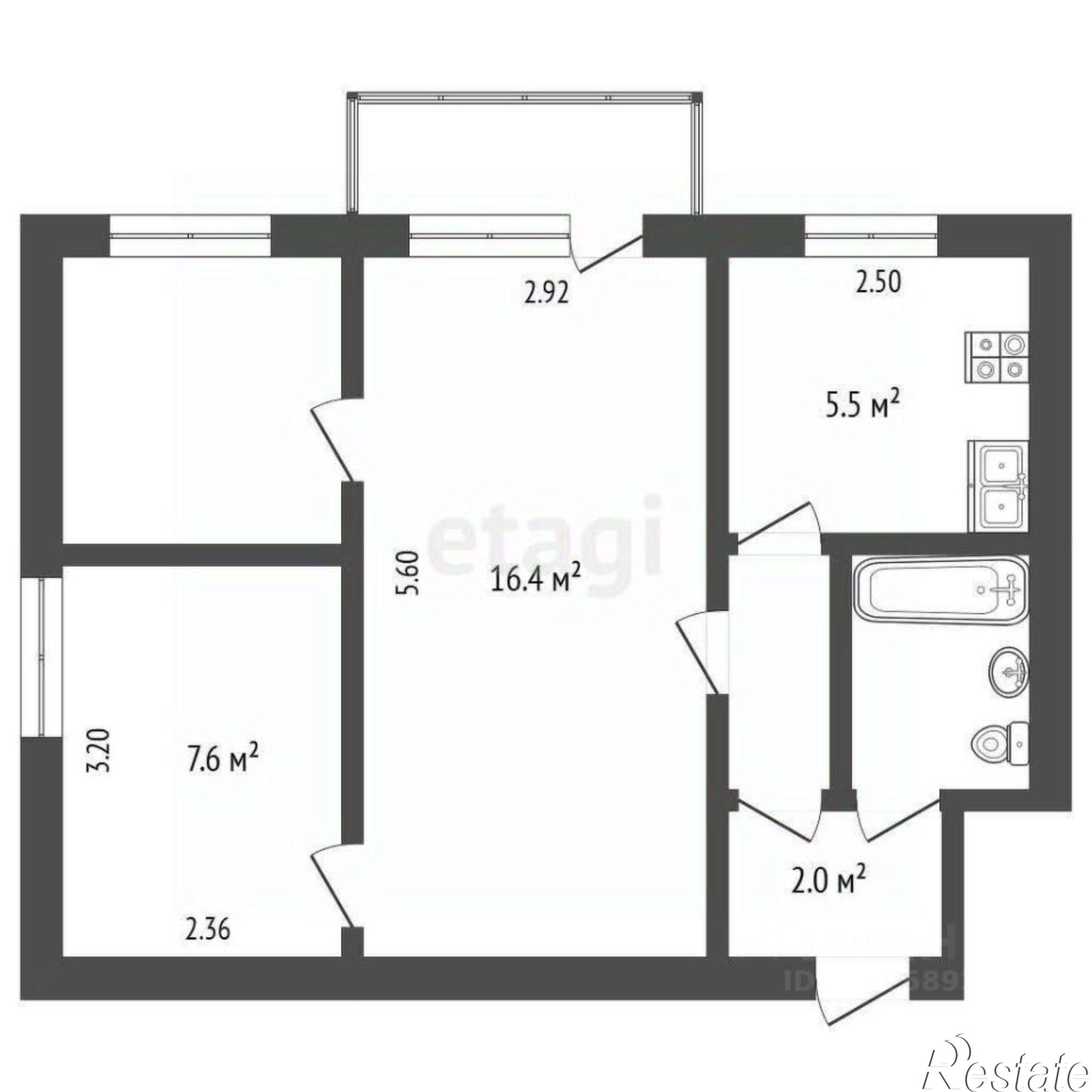 Купить квартиру за 3 550 000 рублей на улица Гоголя, 95