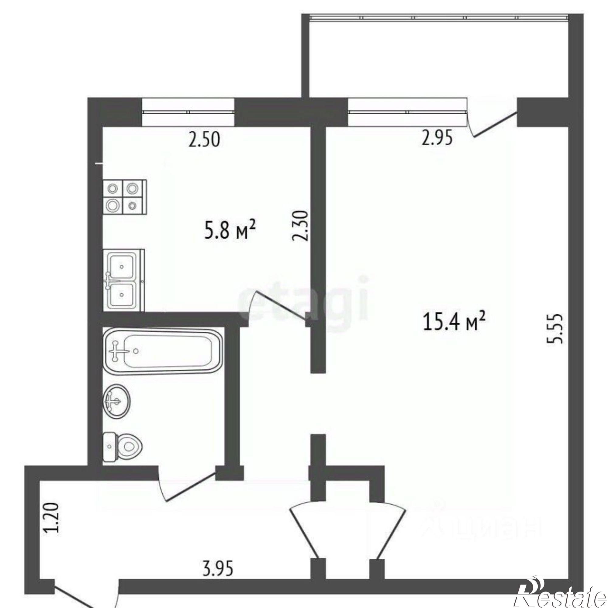 Купить квартиру за 2 980 000 рублей на улица Некрасова, 32