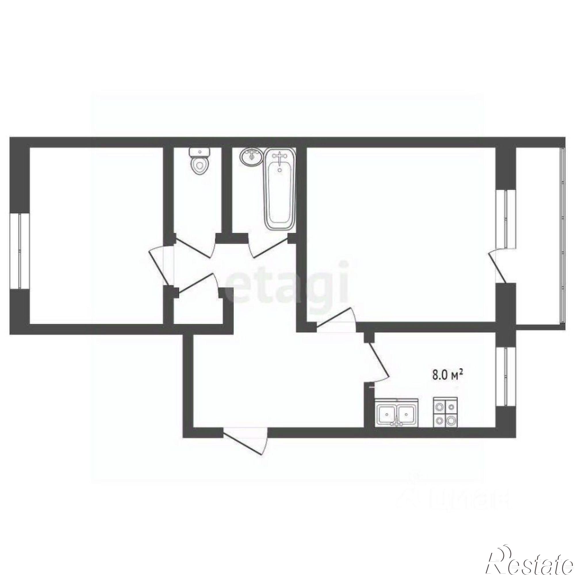 Купить квартиру за 4 320 000 рублей на улица Ударников, 19А