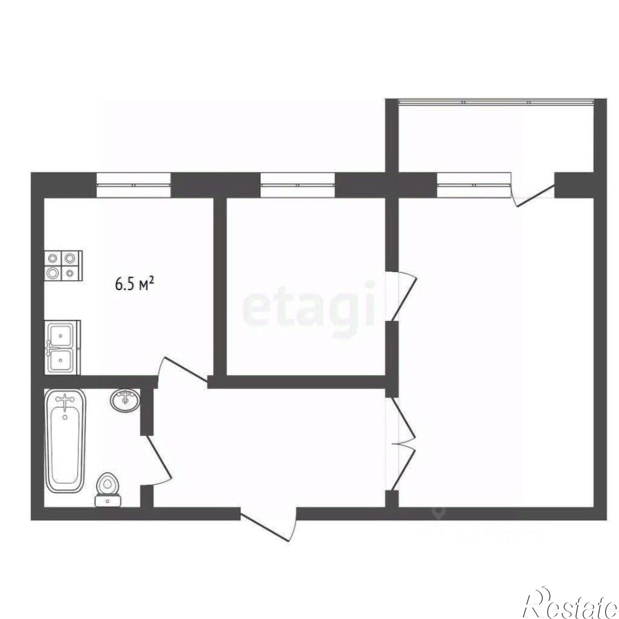 Купить квартиру за 4 500 000 рублей на улица Маяковского, 41