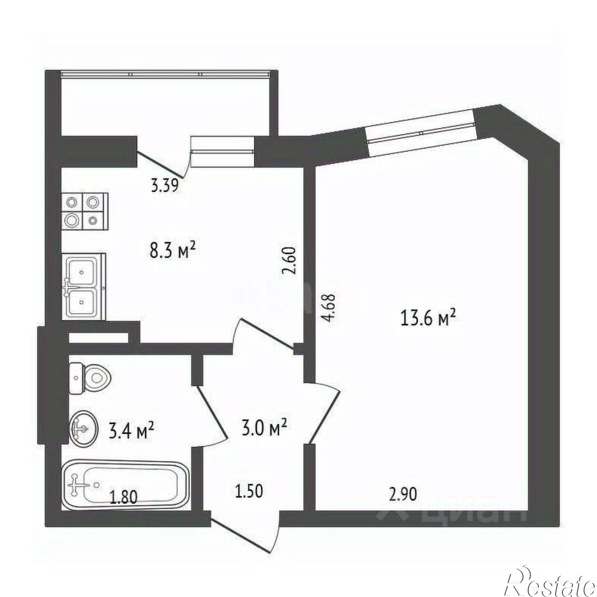 Купить квартиру за 3 100 000 рублей на ул Гагарина, 82а