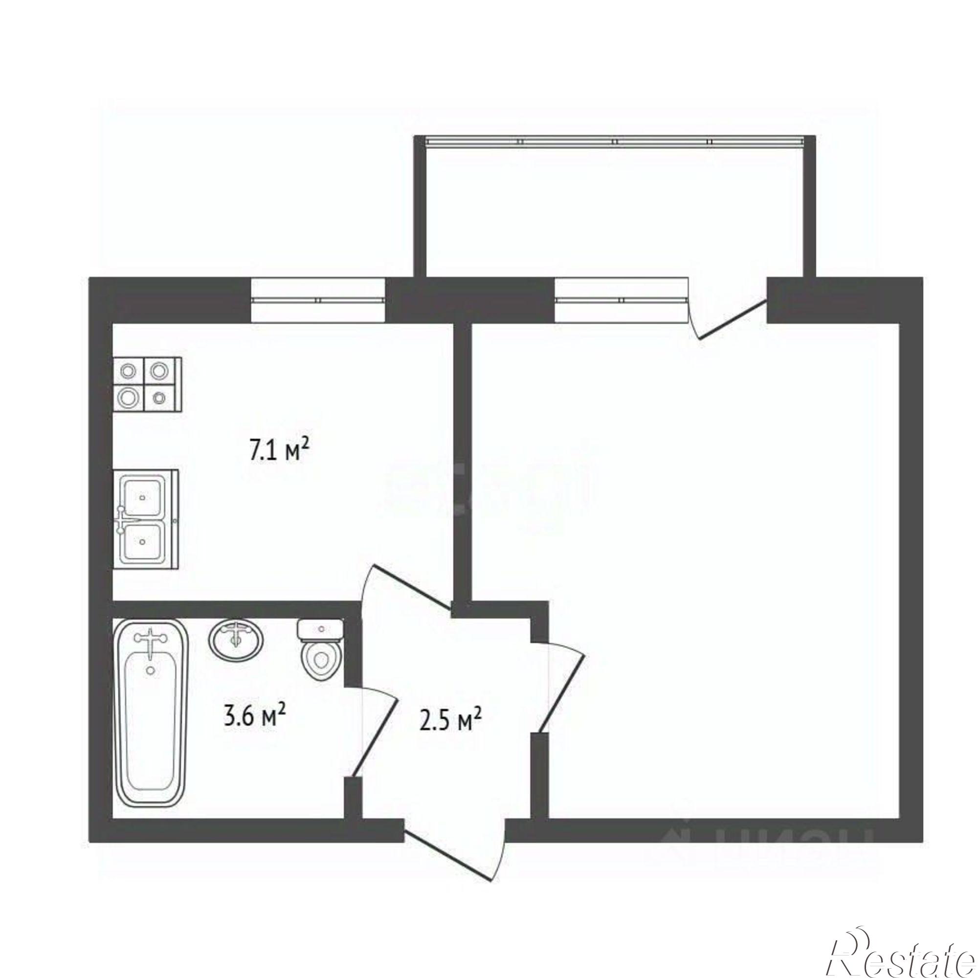 Купить квартиру за 3 500 000 рублей на городской округ Вологда