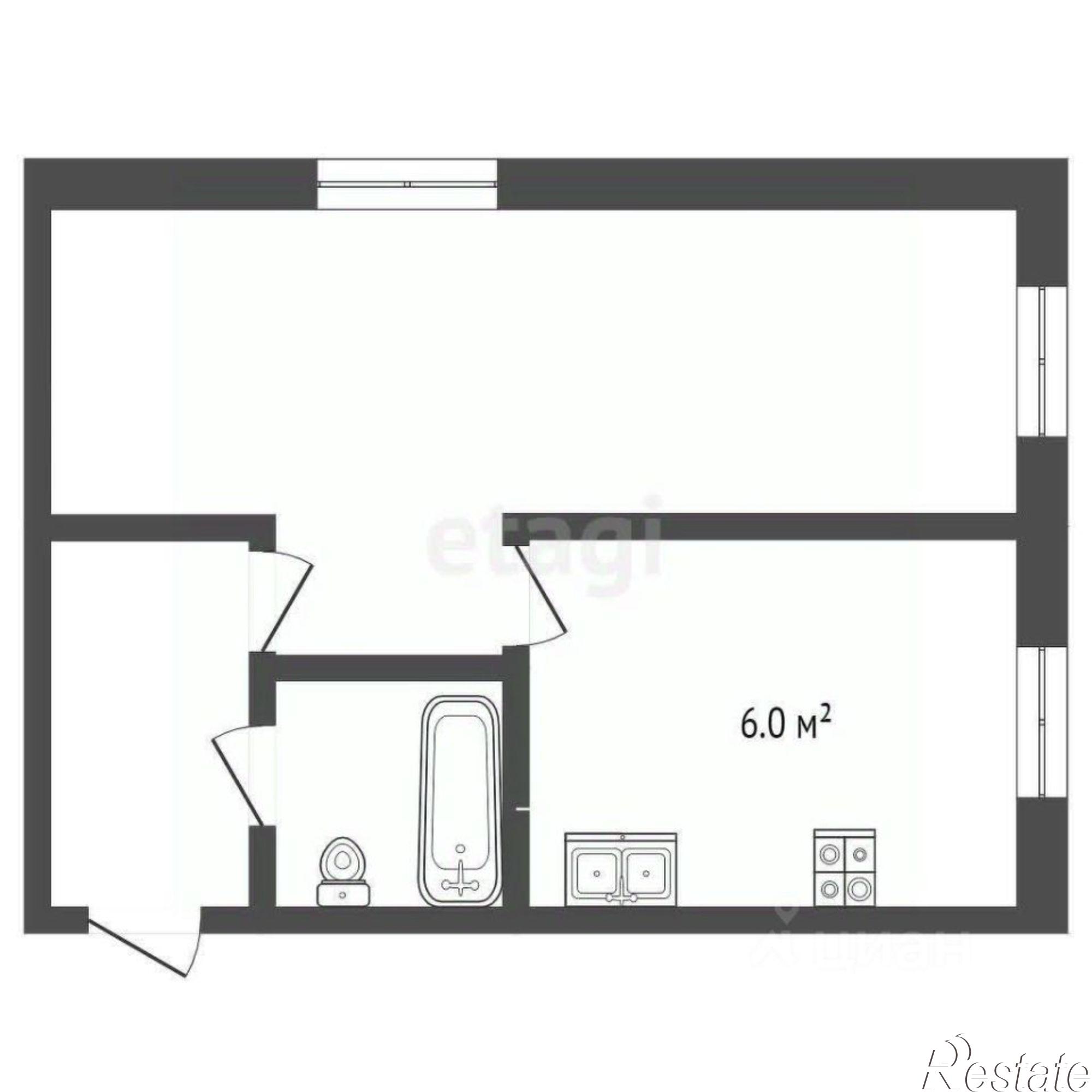 Купить квартиру за 2 290 000 рублей на улица Горького, 103