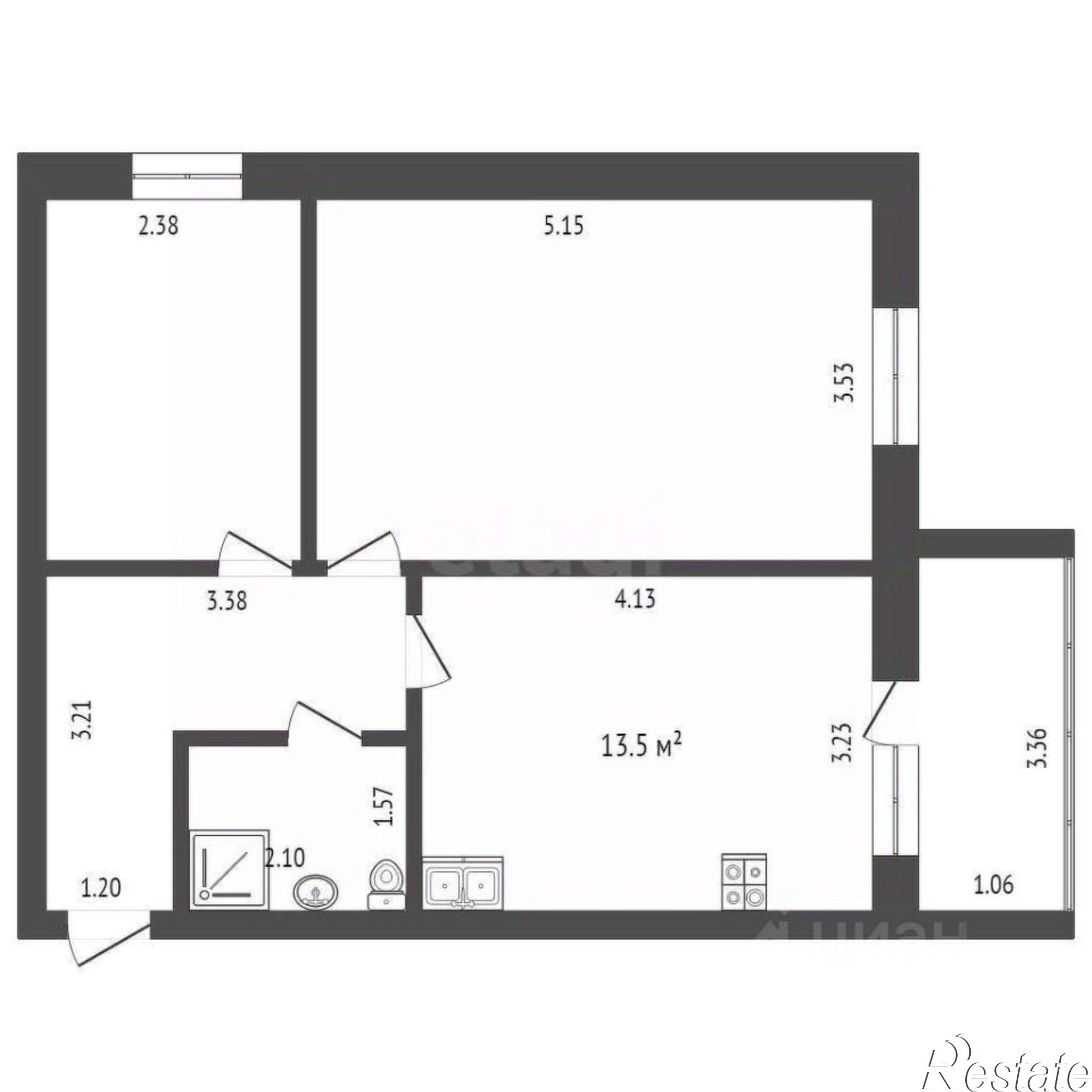 Купить квартиру за 5 690 000 рублей на ул Космонавта Беляева, 32 1