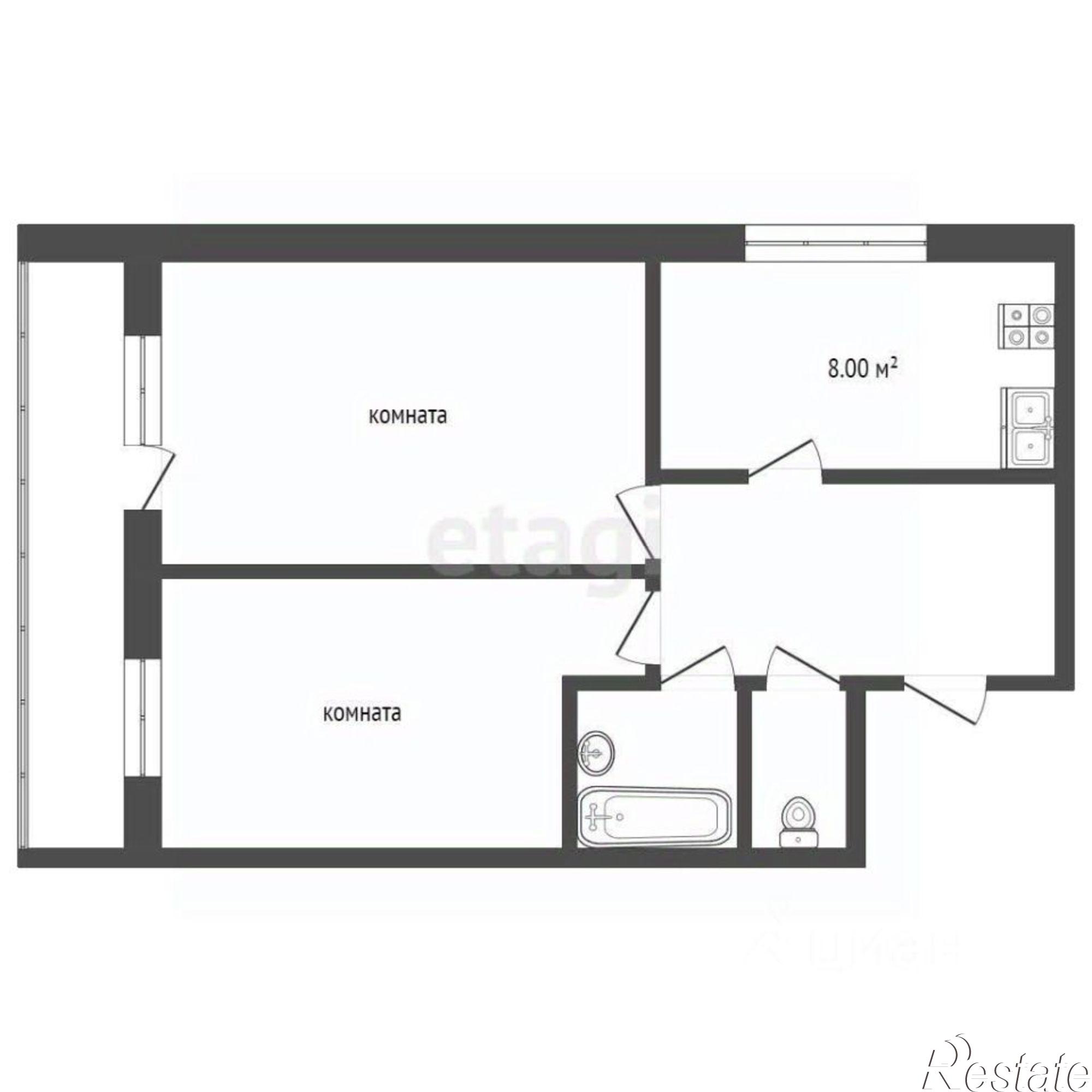 Купить квартиру за 4 600 000 рублей на улица Кирова, 38