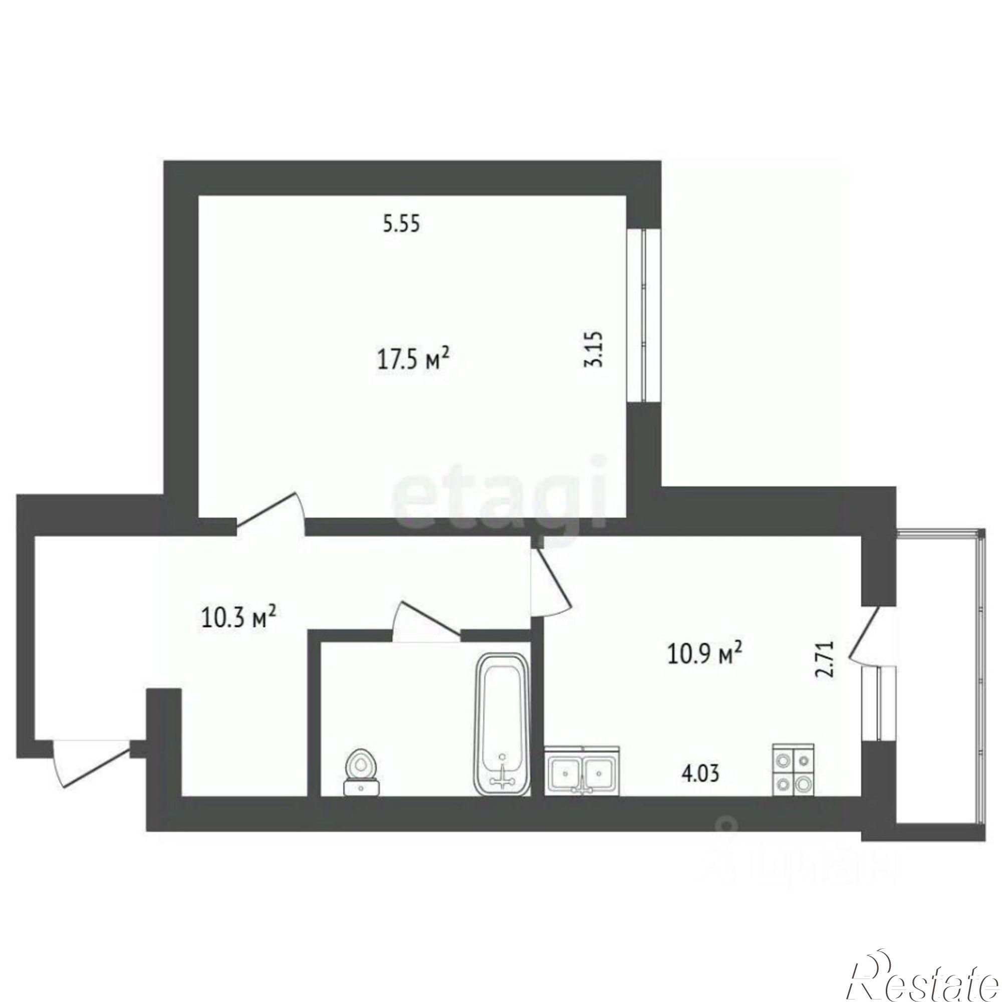 Купить квартиру за 4 650 000 рублей на Ленинградская улица, 144