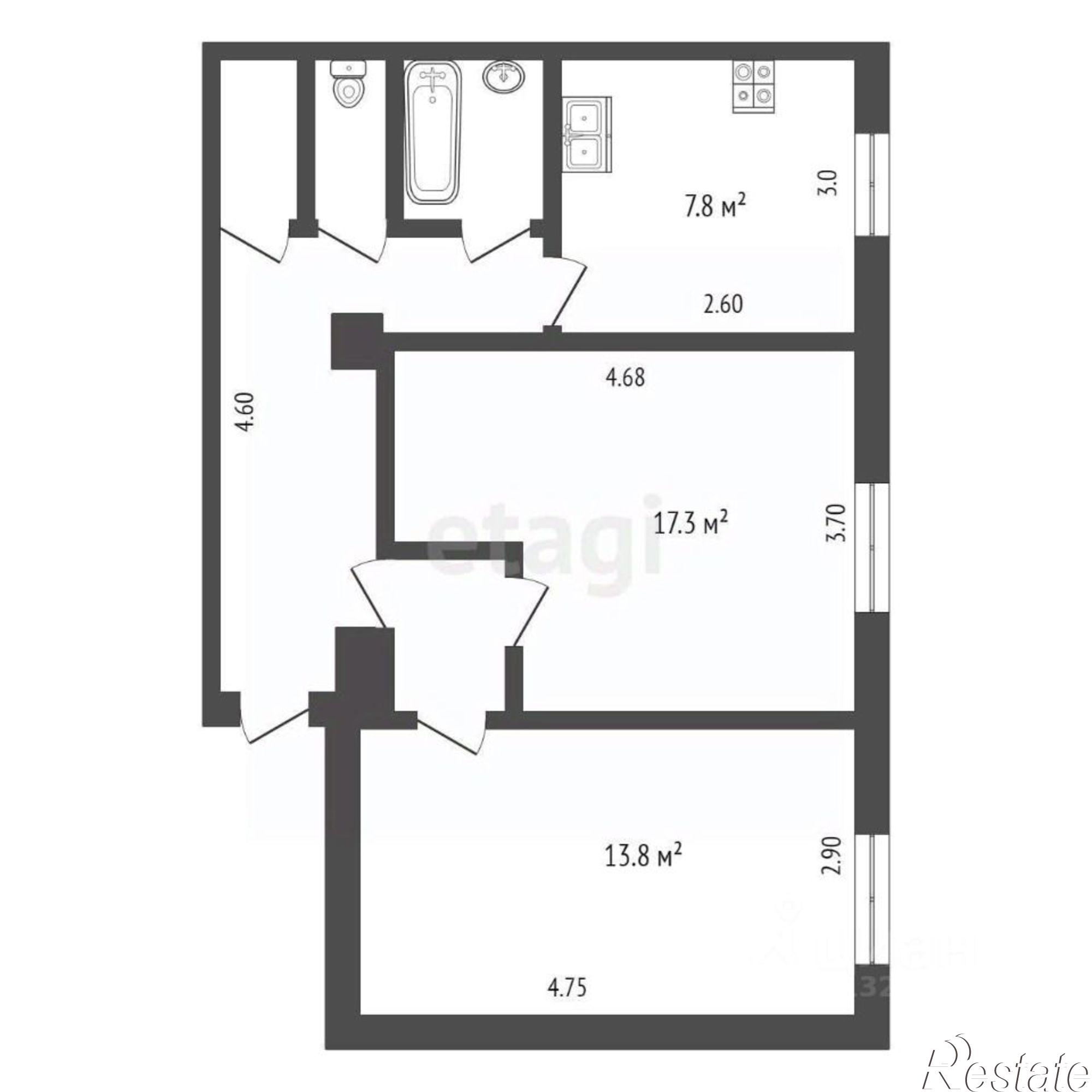 Купить квартиру за 3 600 000 рублей на наб 6 Армии, 209/1