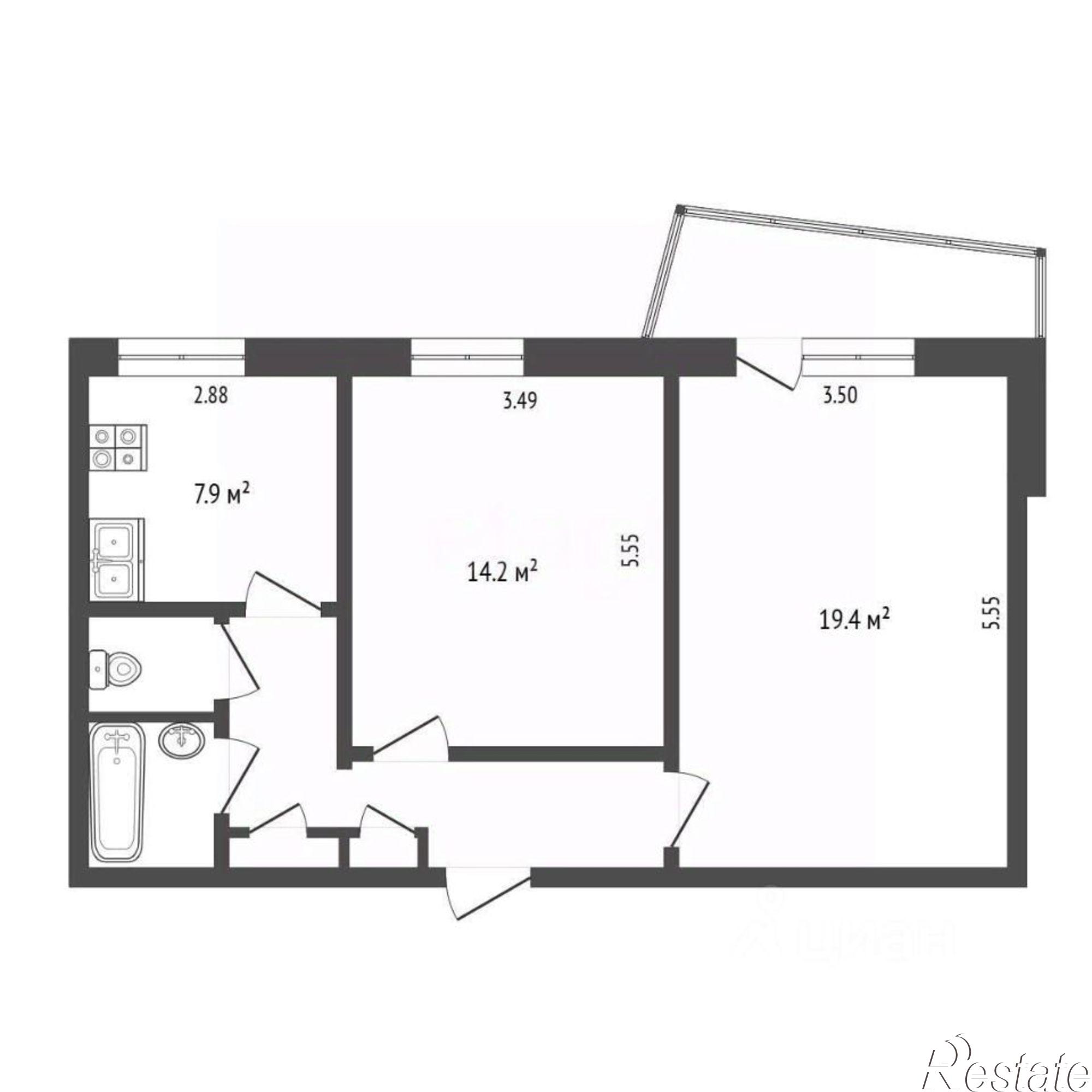 Купить квартиру за 4 480 000 рублей на ул Щетинина, 23