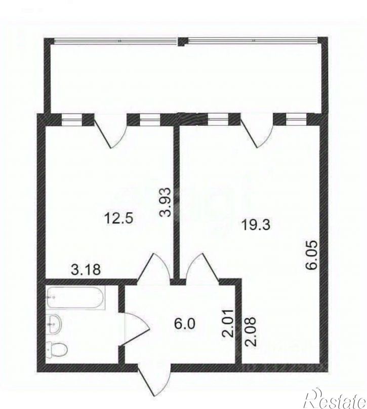 1-комн квартира Ленинградская улица, 79,  д. 79