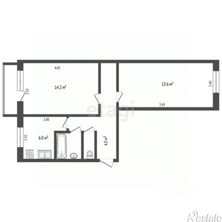 2-комн квартира ул Челюскинцев, 51а,  д. 51а