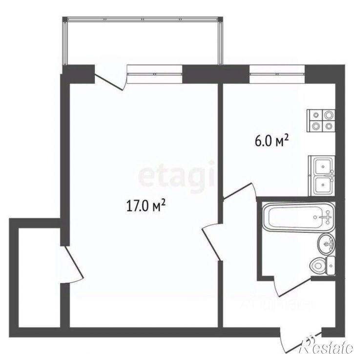 1-комн квартира ул Козленская, 95,  д. 95