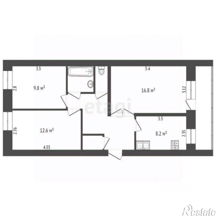 3-комн квартира Пошехонское шоссе, 48В,  д. 48В