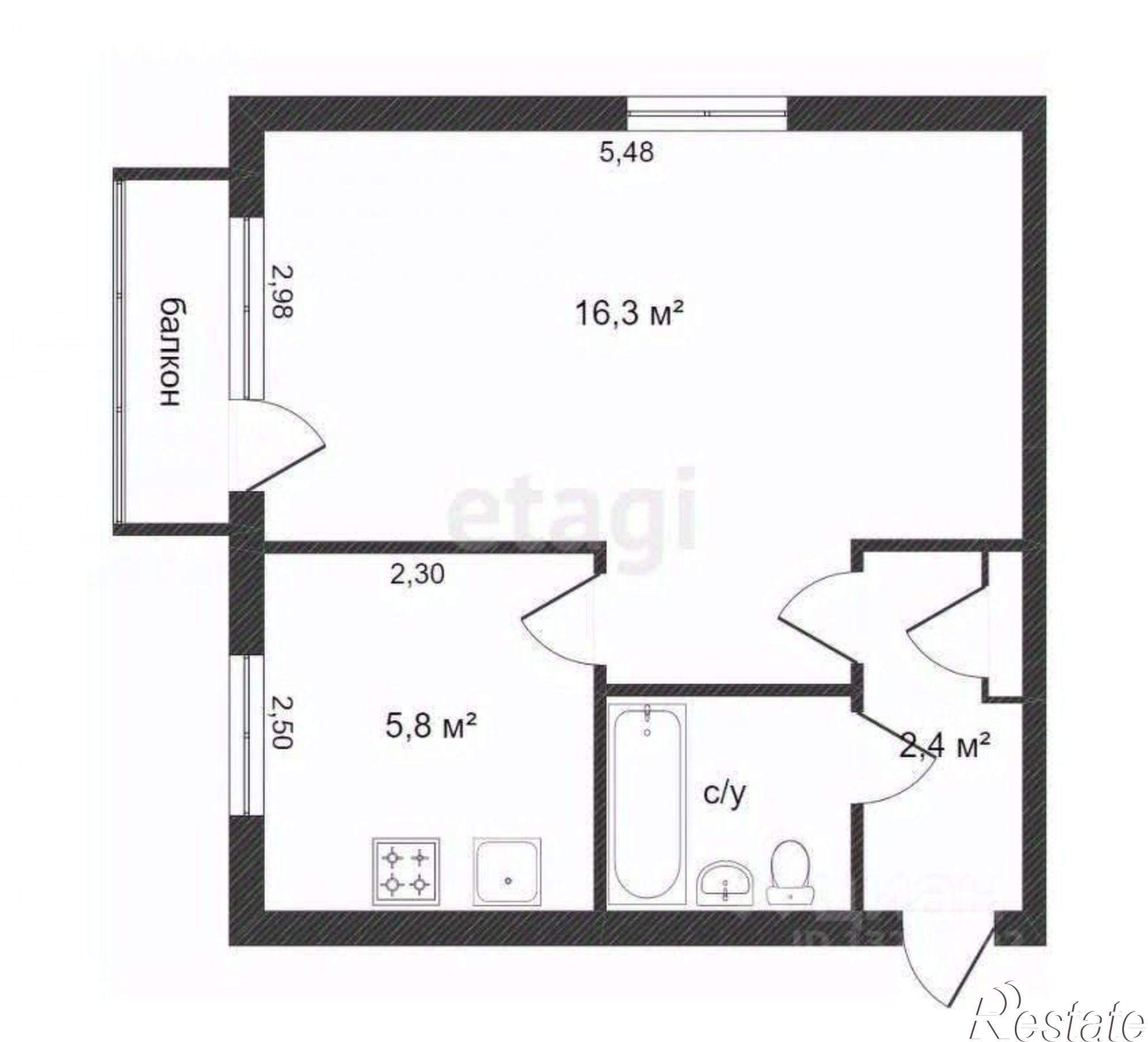 Купить квартиру за 2 900 000 рублей на ул Космонавта Беляева, 24