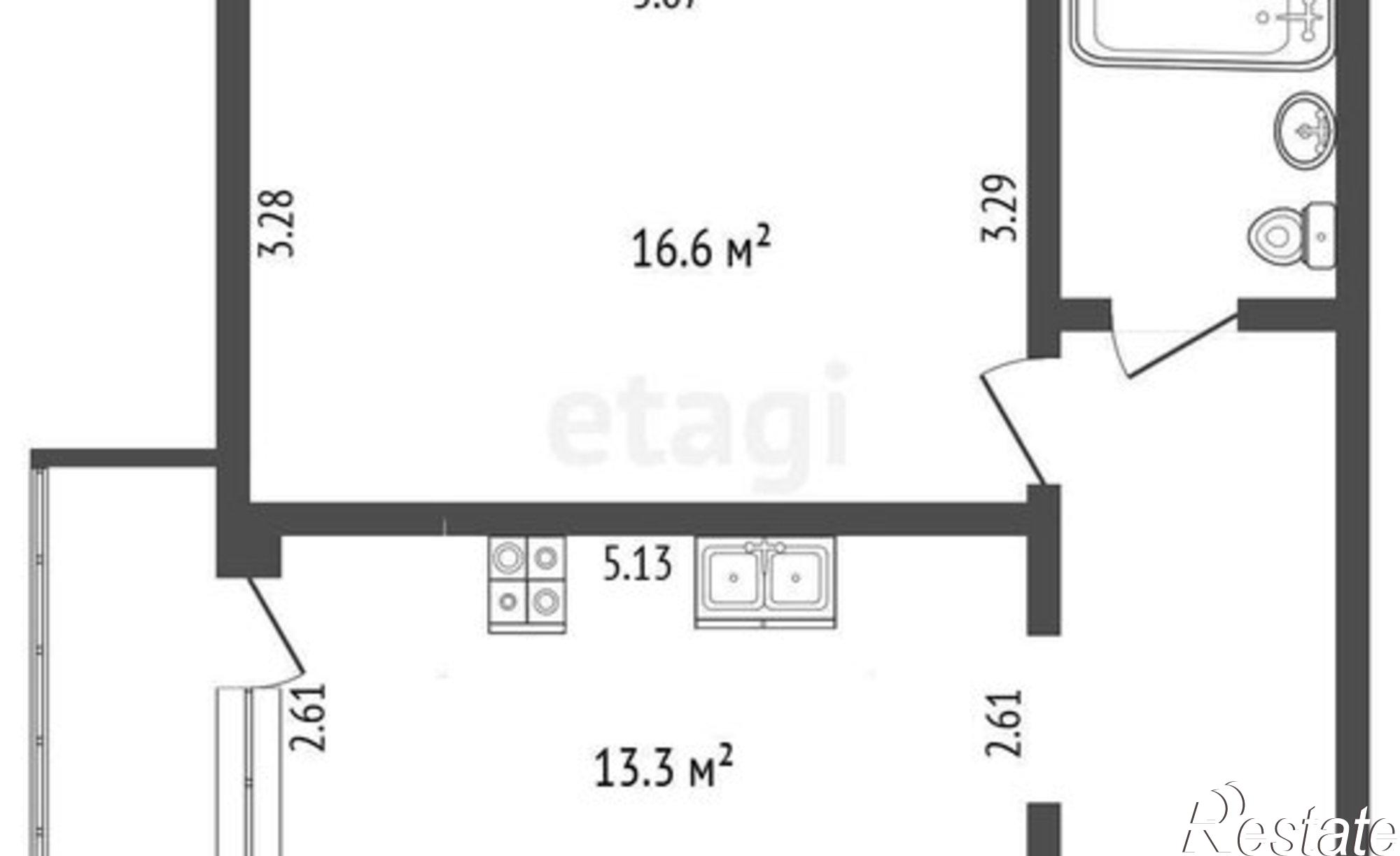 Купить квартиру за 6 200 000 рублей на Кирпичная улица, 31