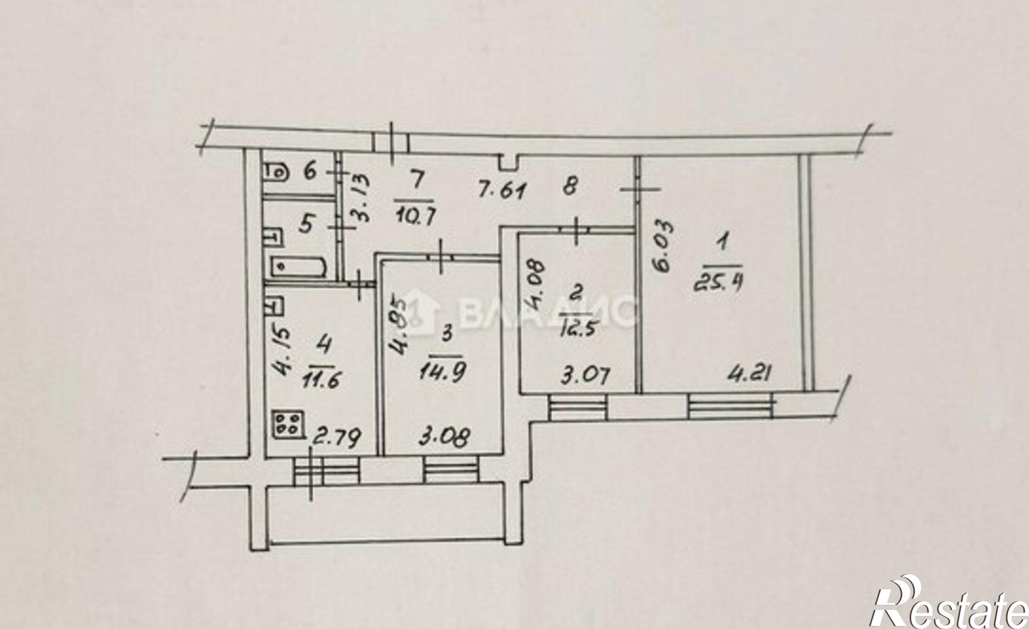 Купить квартиру за 12 990 000 рублей на улица Челюскинцев, 47