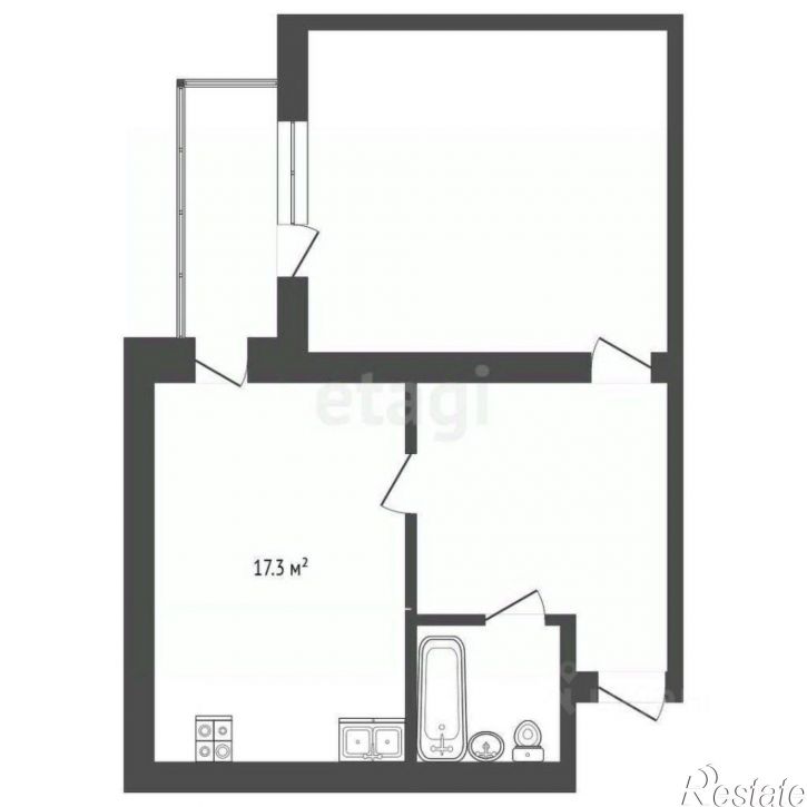 1-комн квартира улица Герцена, 98,  д. 98