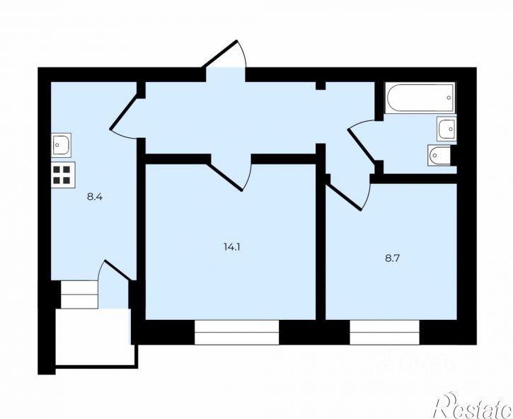 2-комн квартира Ленинградская улица, 66,  д. 66