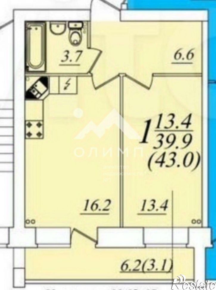 1-комн квартира Вологда, Новгородская улица, 36