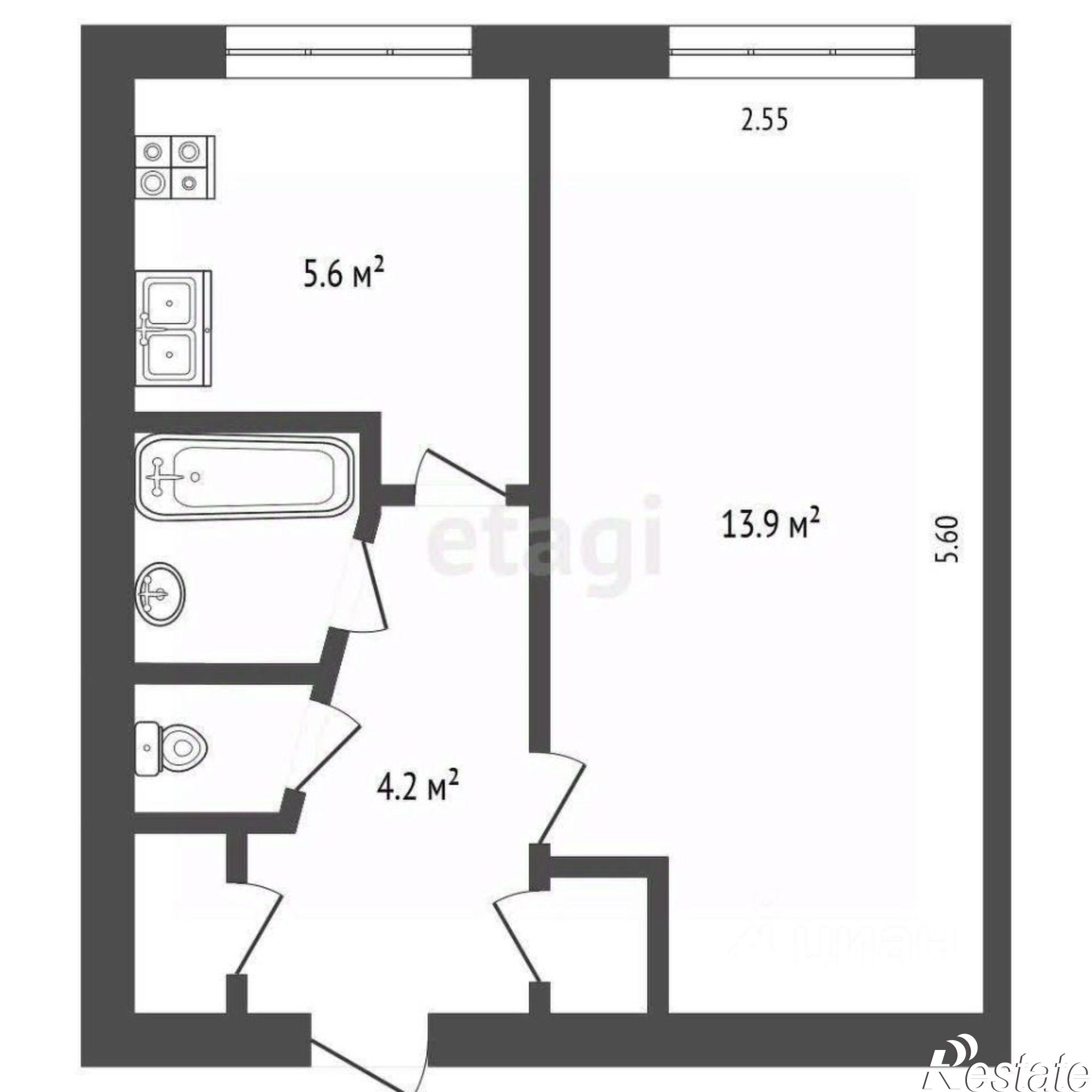 Купить квартиру за 2 900 000 рублей на улица Герцена, 20