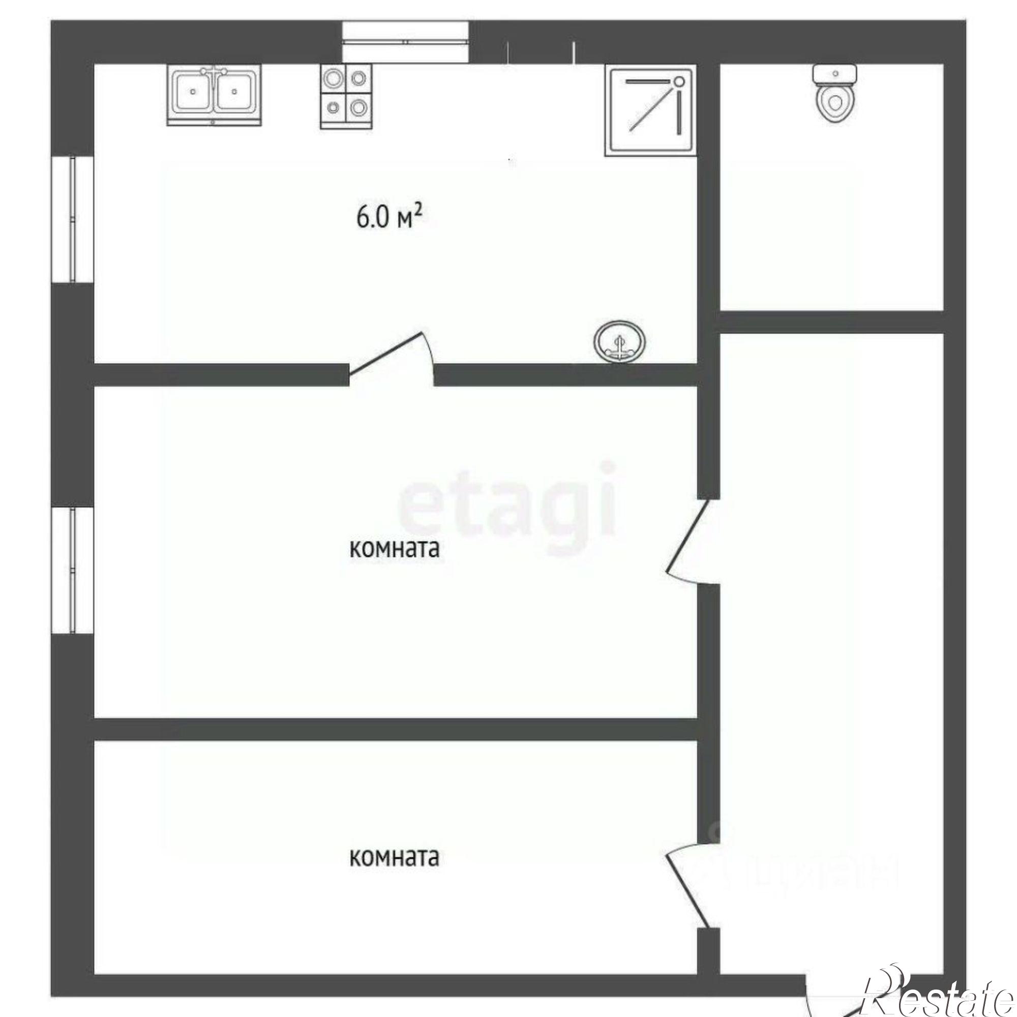 Купить квартиру за 3 080 000 рублей на улица Гагарина, 4