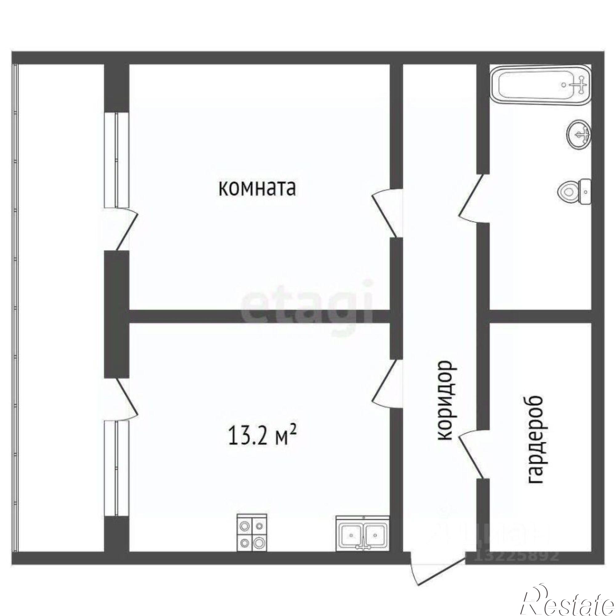 Купить квартиру за 3 870 000 рублей на Архангельская улица, 13А