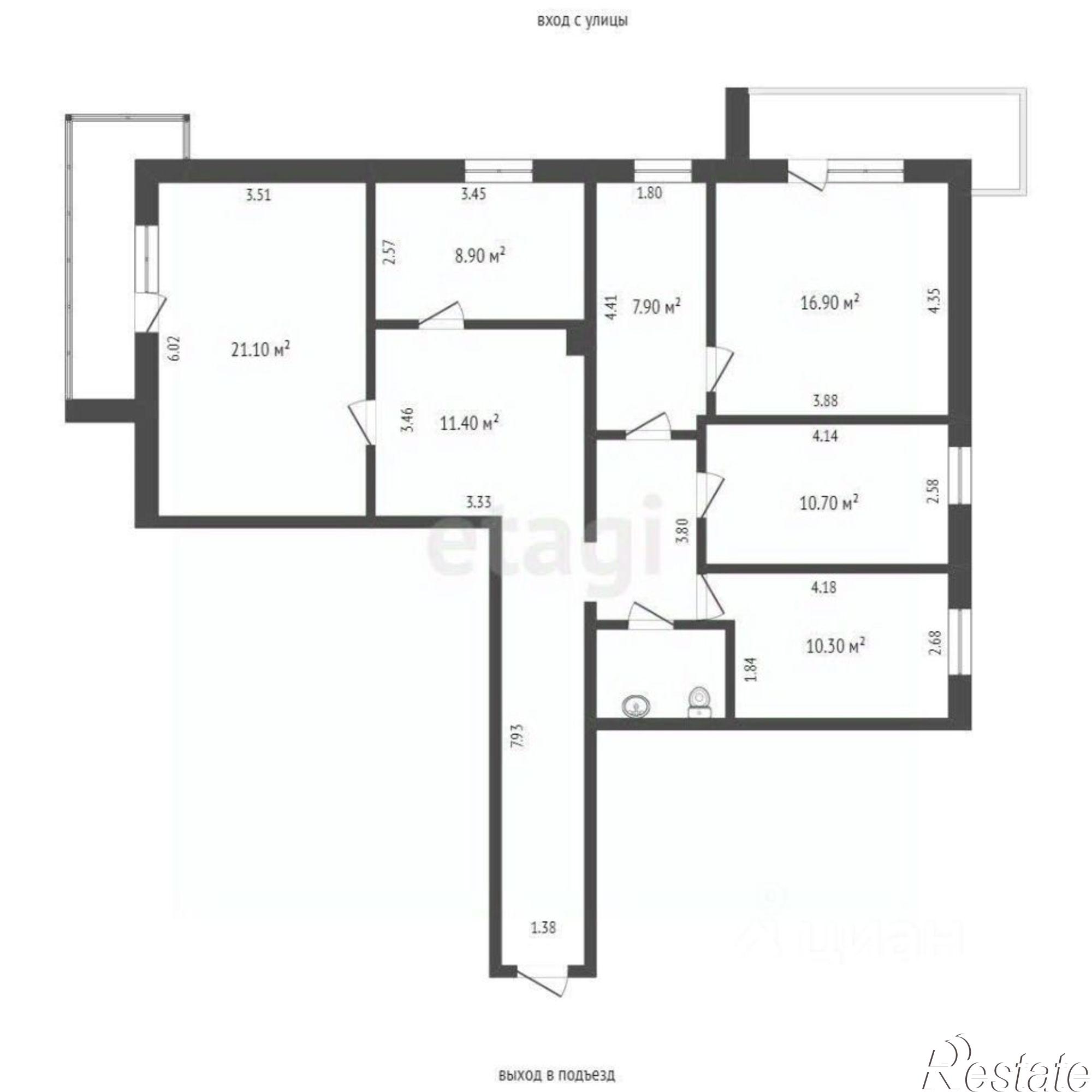 Купить офис, помещение под офис за 8 427 820 рублей на улица Маршала Конева, 10