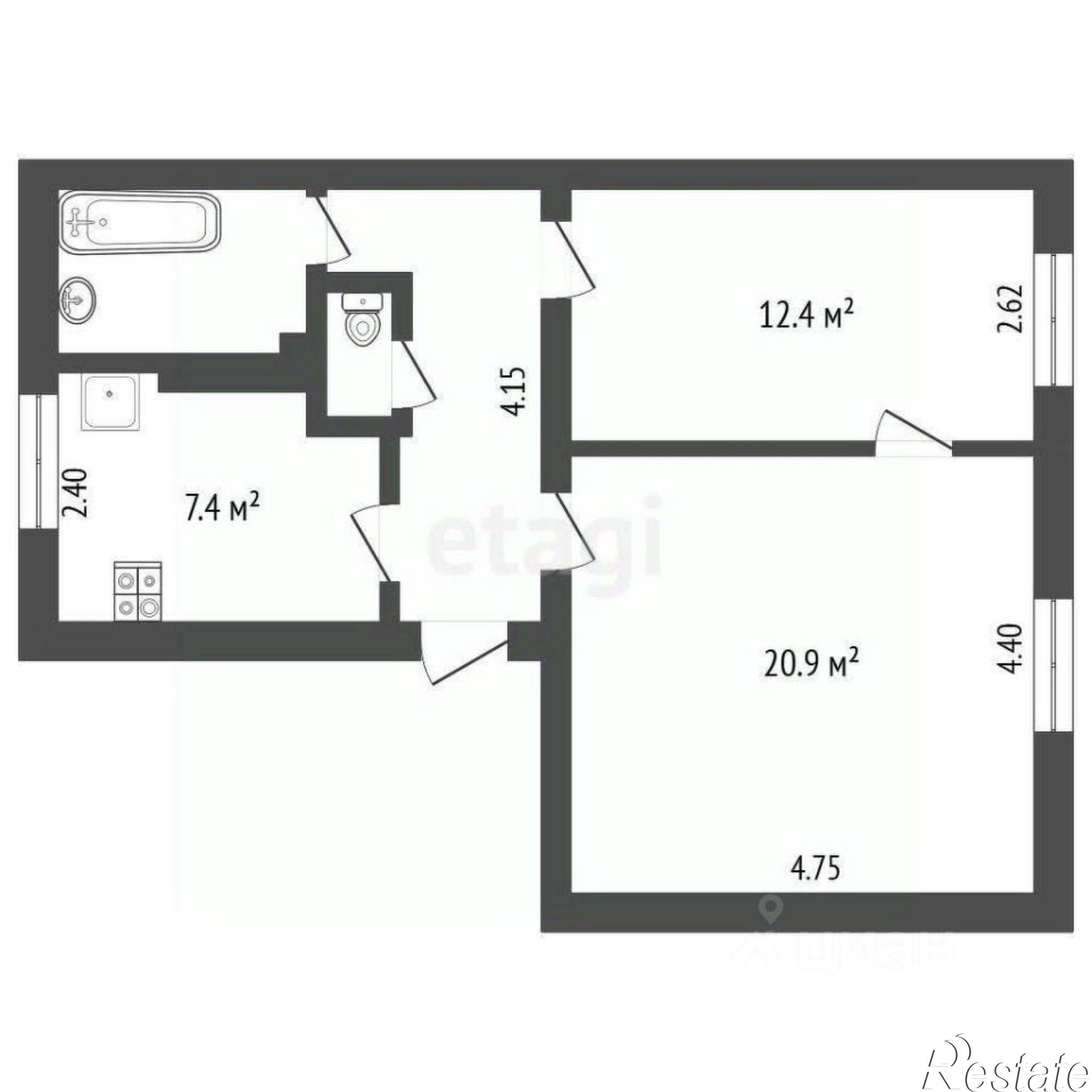 Купить квартиру за 3 900 000 рублей на Старое шоссе, 1А
