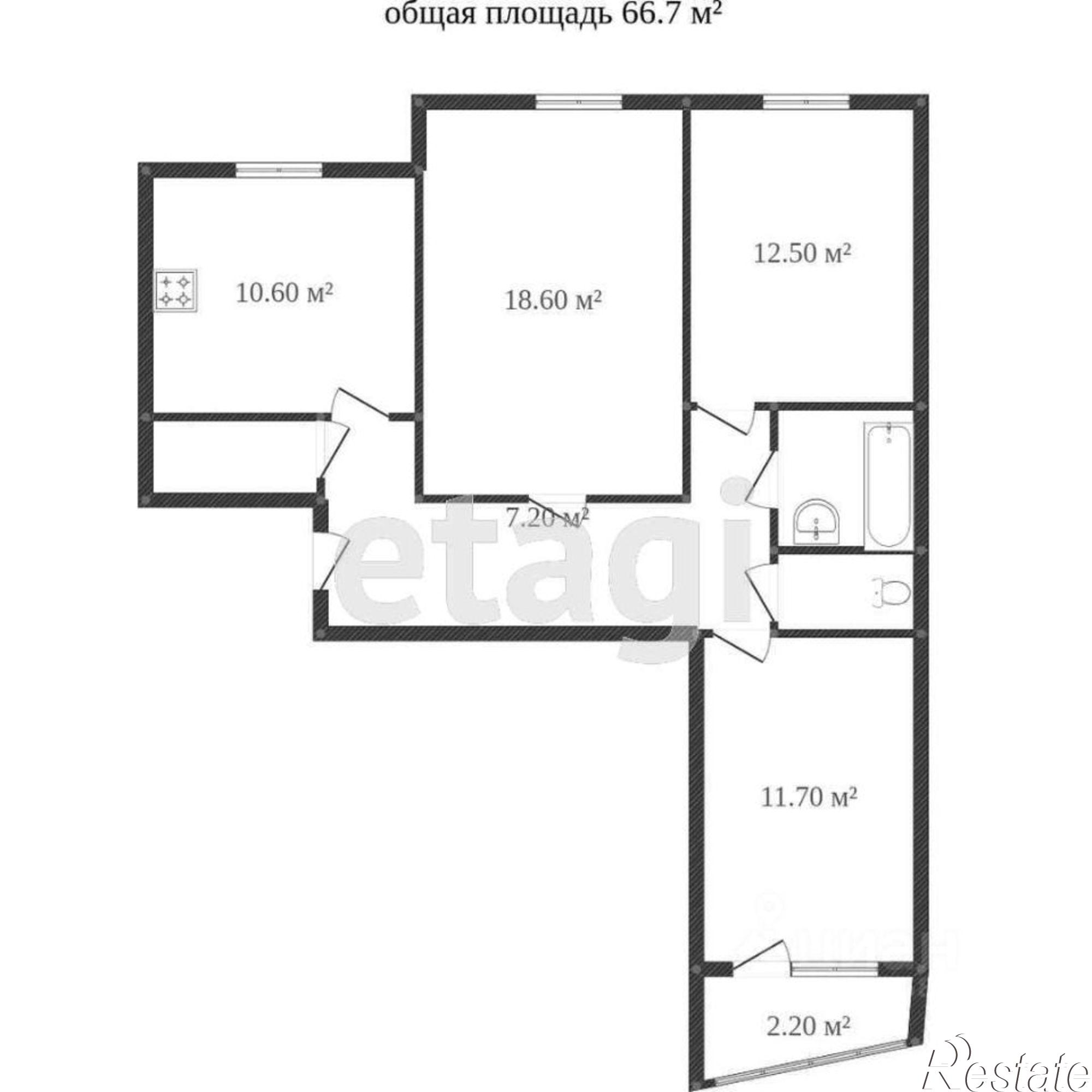 Купить квартиру за 5 090 000 рублей на Пошехонское шоссе, 15