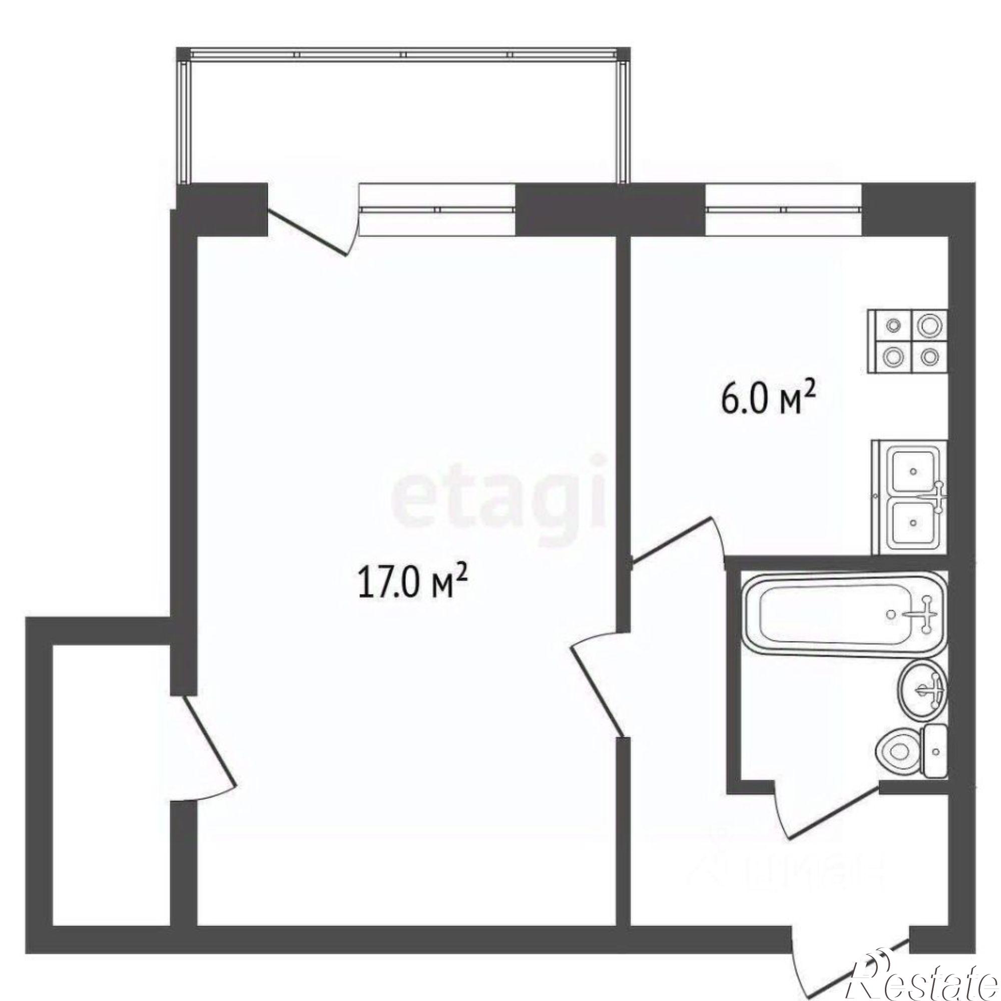 Купить квартиру за 2 400 000 рублей на Козлёнская улица, 95