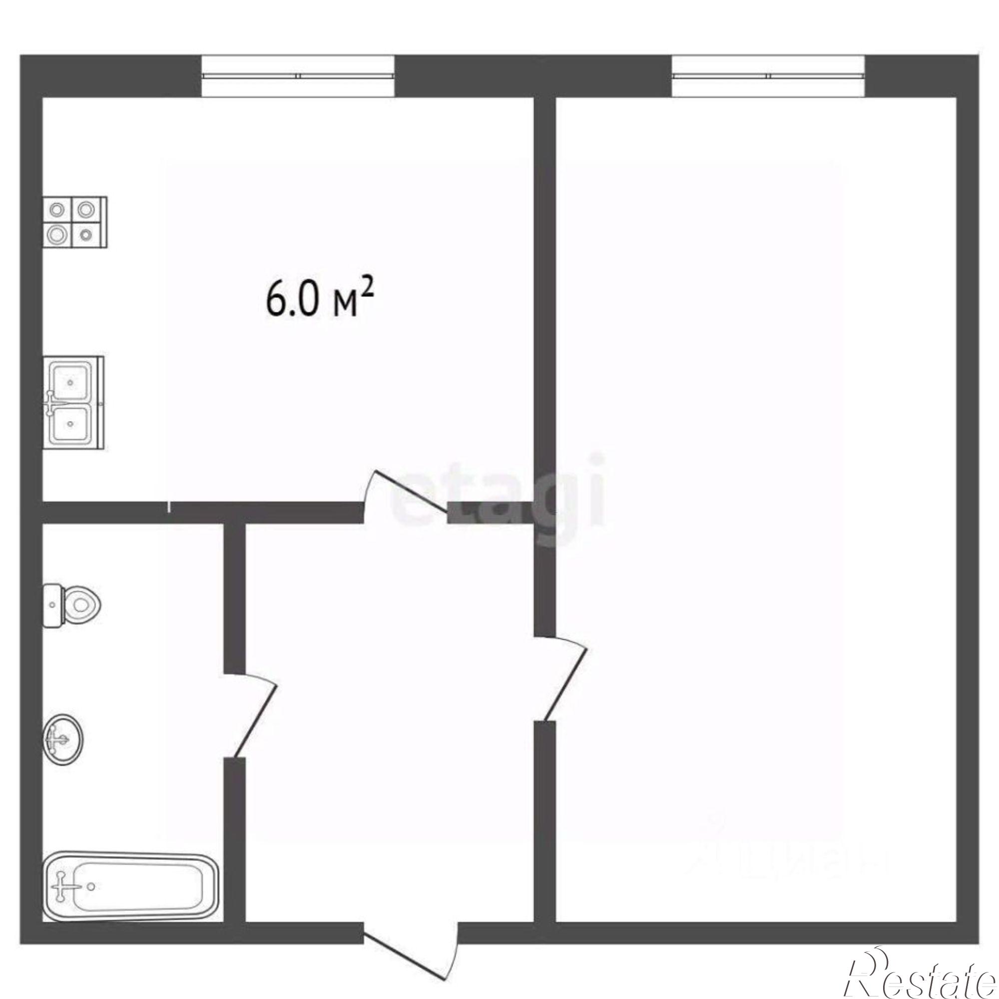 Купить квартиру за 2 810 000 рублей на Технический переулок, 35