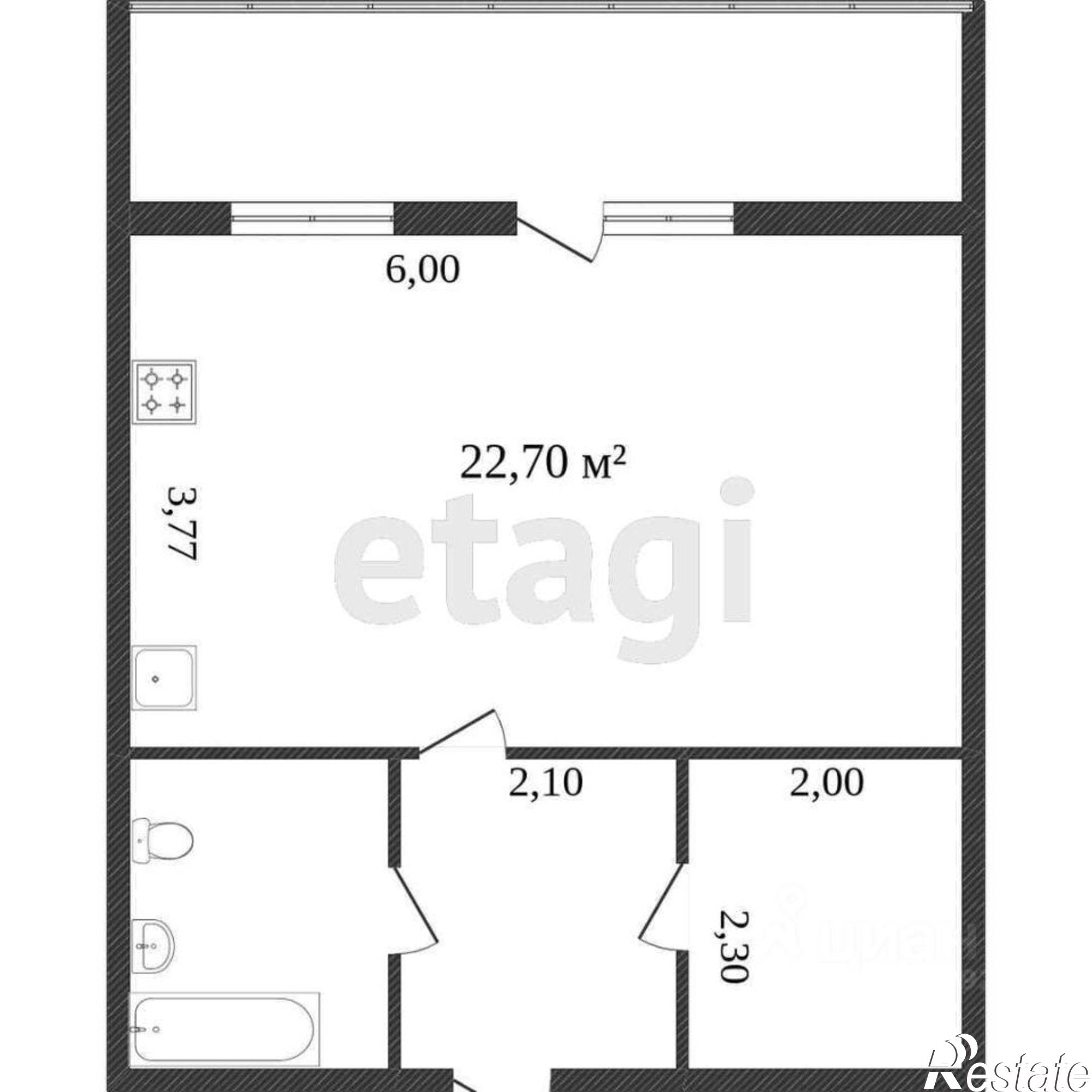 Купить квартиру за 3 320 000 рублей на Воркутинская улица, 14Б