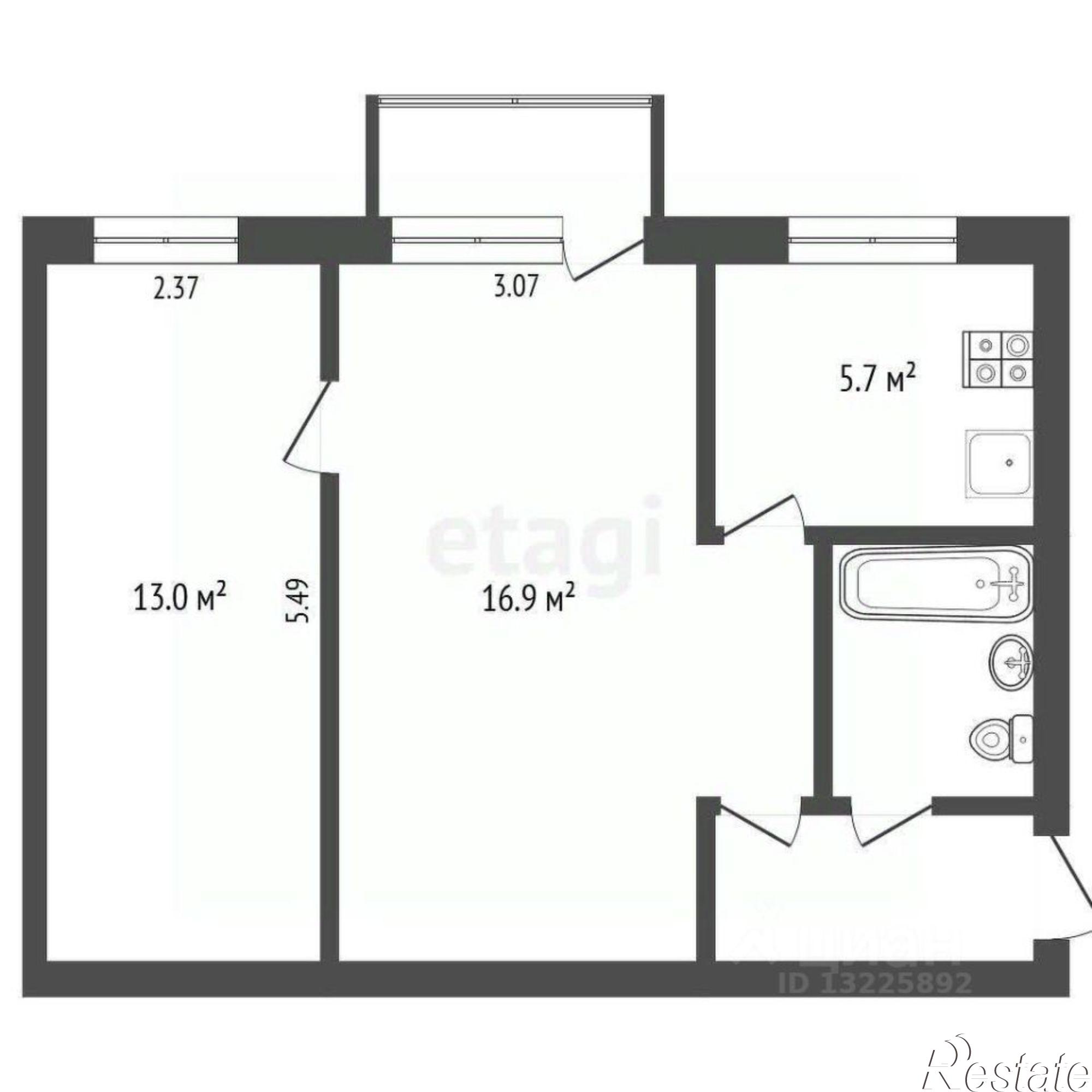 Купить квартиру за 3 630 000 рублей на улица Беляева, 26