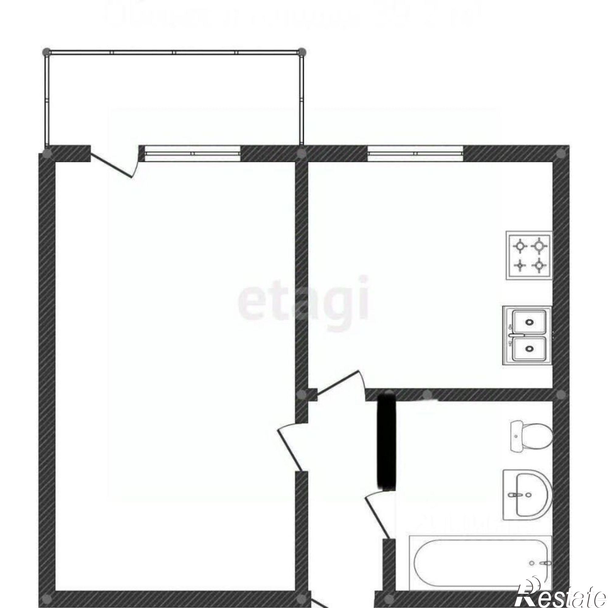 Купить квартиру за 3 220 000 рублей на улица Лётчика Каберова, 7