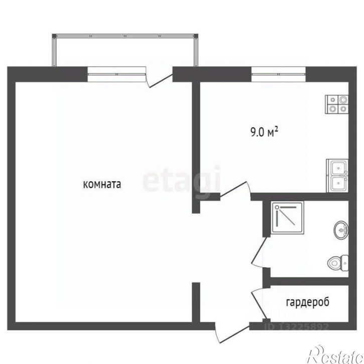 1-комн квартира Ярославская улица, 36,  д. 36