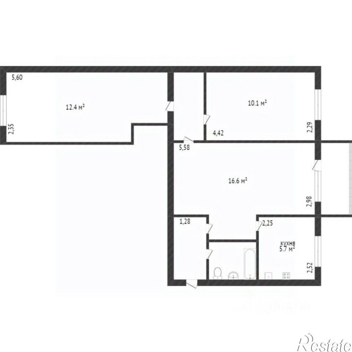 3-комн квартира улица Карла Маркса, 3,  д. 3