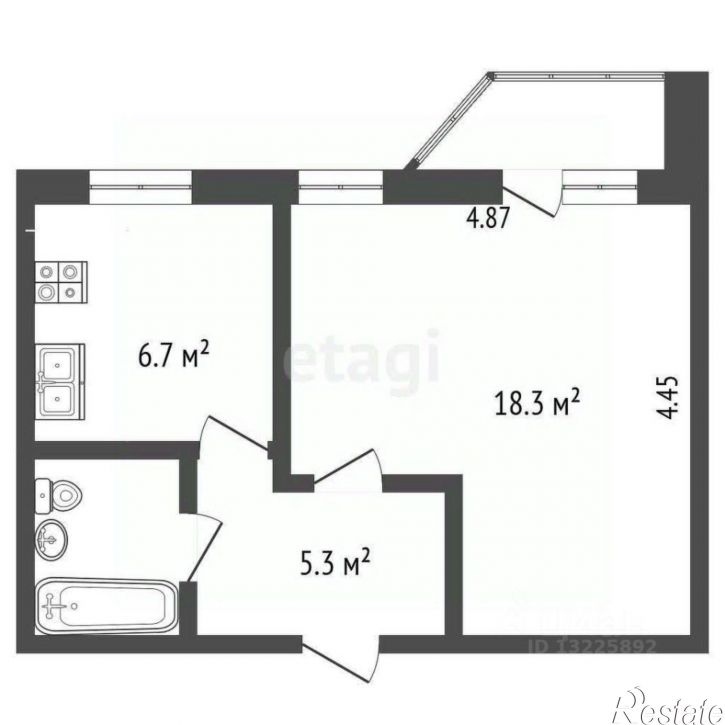 1-комн квартира городской округ Вологда