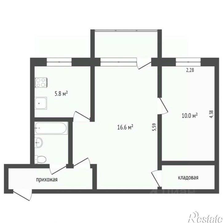 2-комн квартира Мишкольцская улица, 3А,  д. 3А