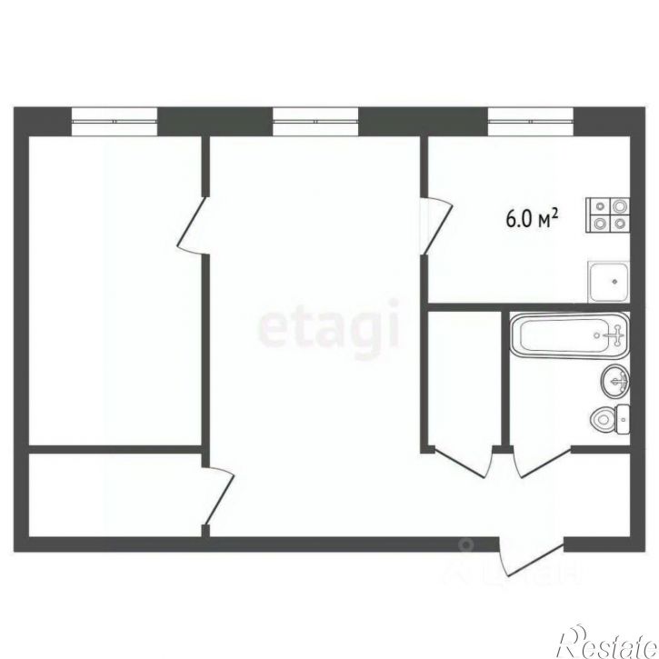 2-комн квартира улица Можайского, 48,  д. 48