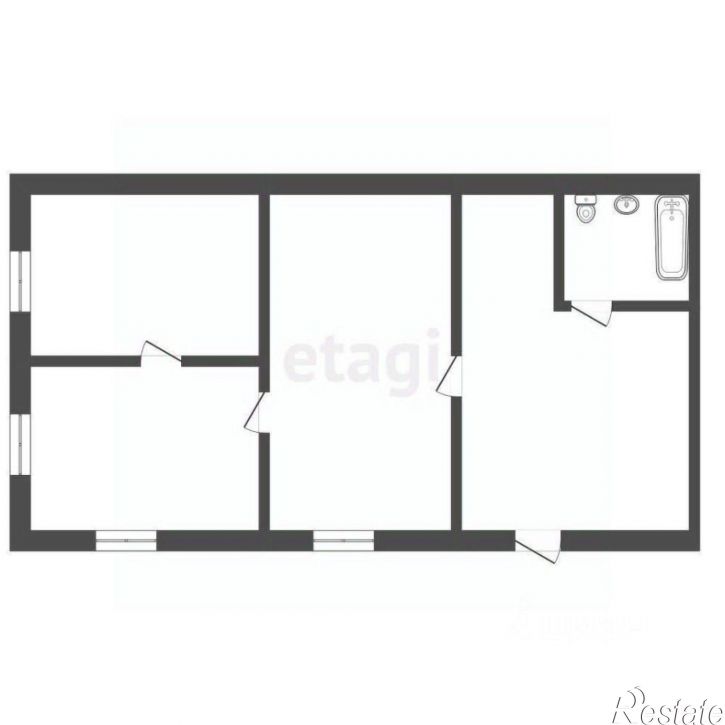 2-комн квартира городской округ Вологда