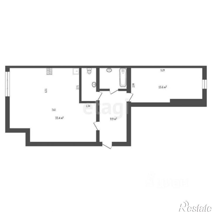 3-комн квартира городской округ Вологда