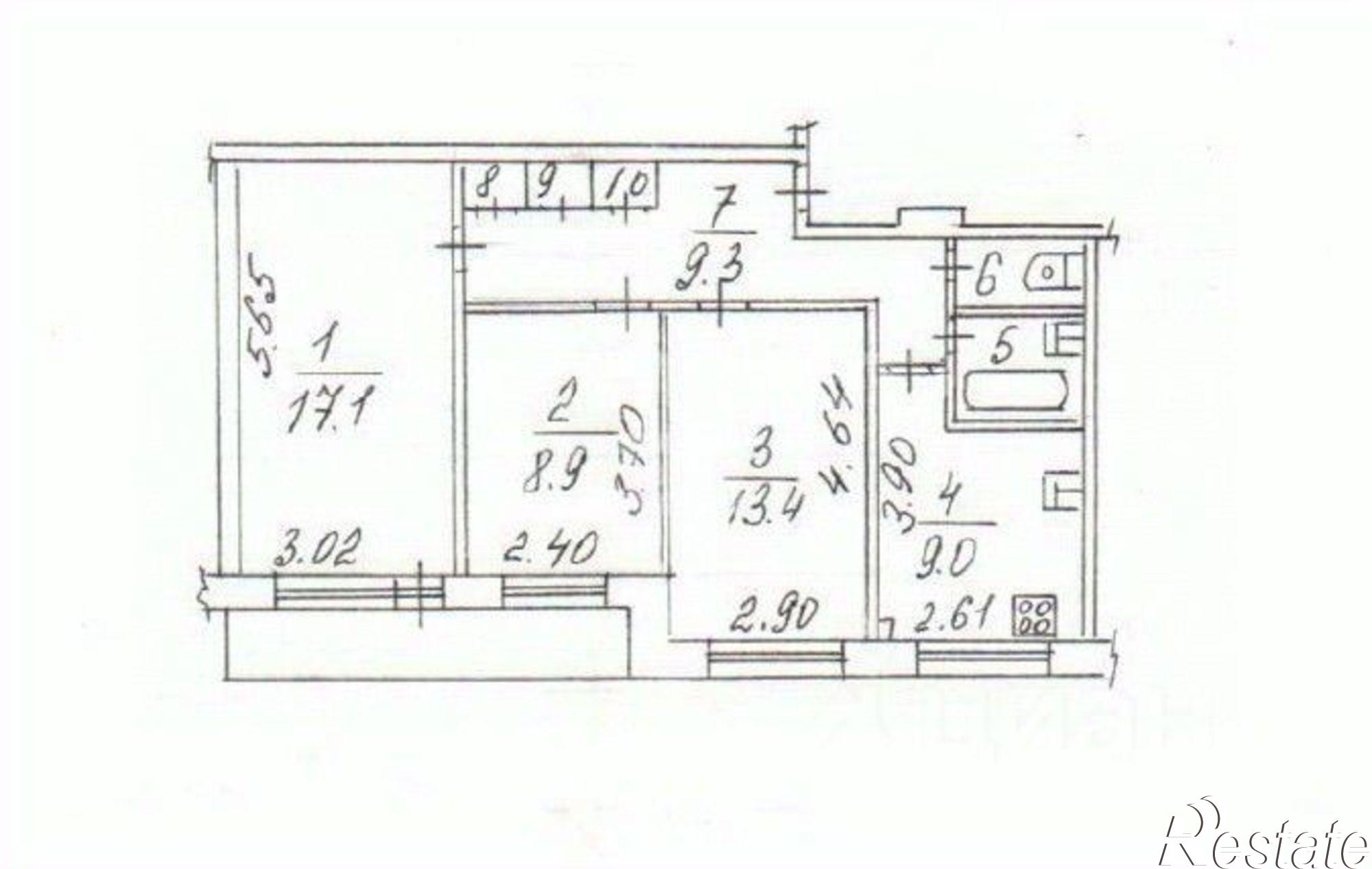 Купить квартиру за 4 800 000 рублей на Псковская улица, 9