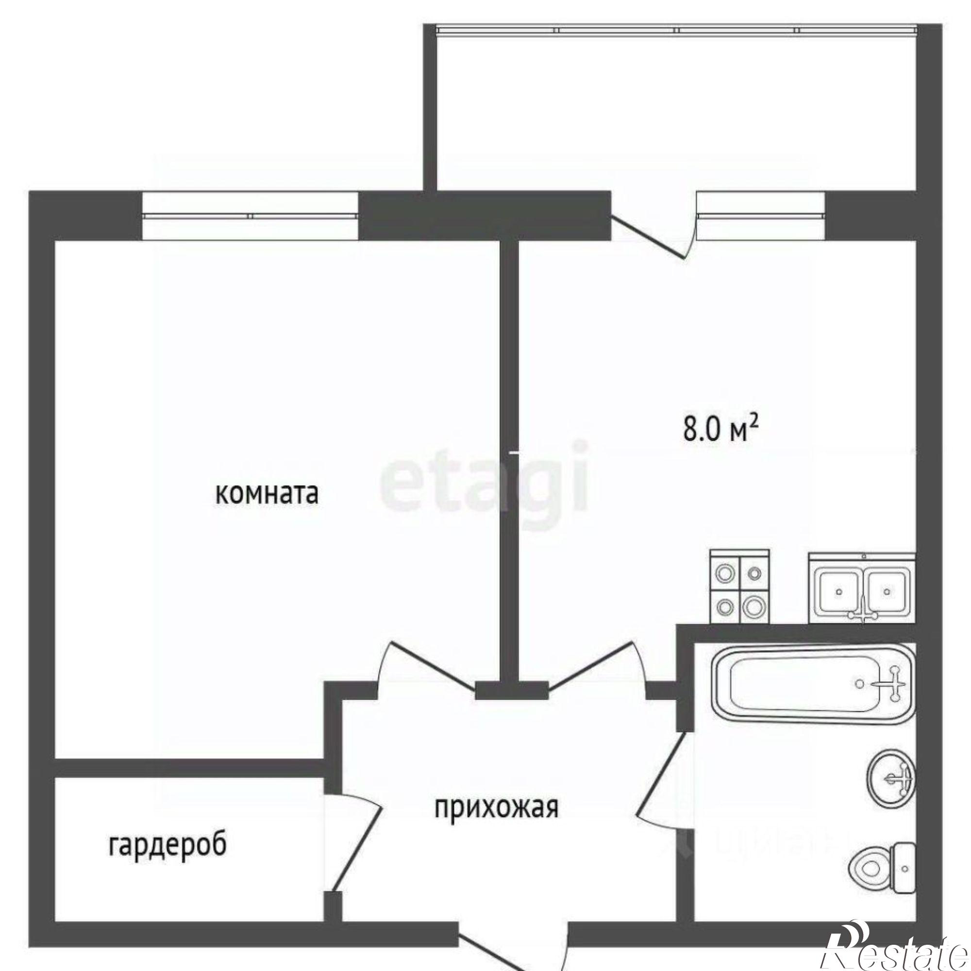 Купить квартиру за 4 400 000 рублей на Пошехонское шоссе, 38Е