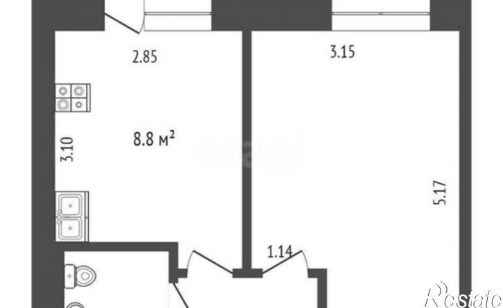 1-комн квартира Новгородская улица, 42 к1,  д. 42 к1