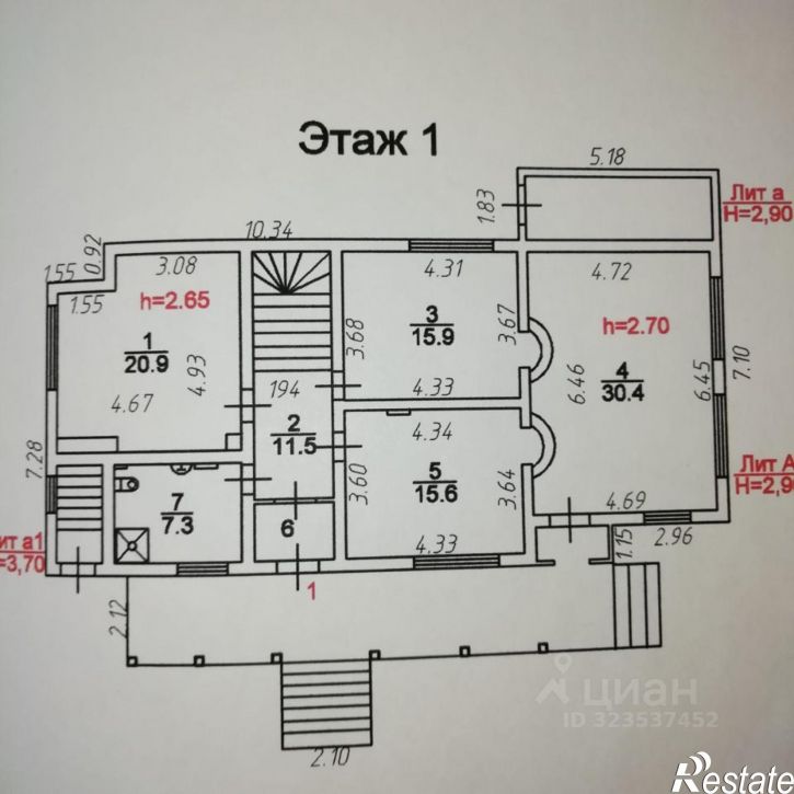Коттедж/дом набережная 6-й Армии, 11А,  д. 11А