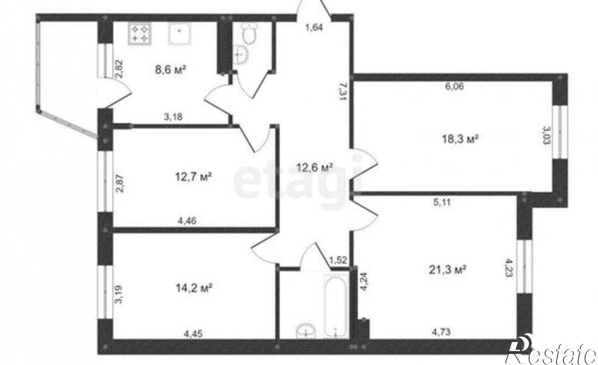 Купить квартиру за 9 500 000 рублей на Старое шоссе, 4А