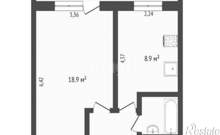 1-комн квартира Новгородская улица, 5А,  д. 5А