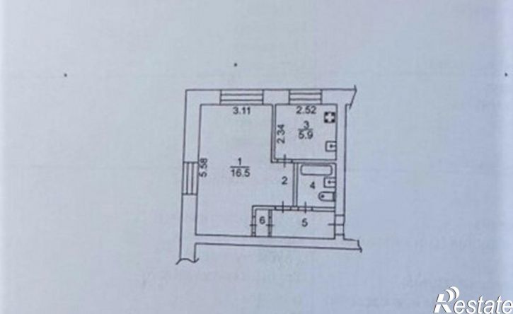 1-комн квартира Огородный переулок, 3А,  д. 3А